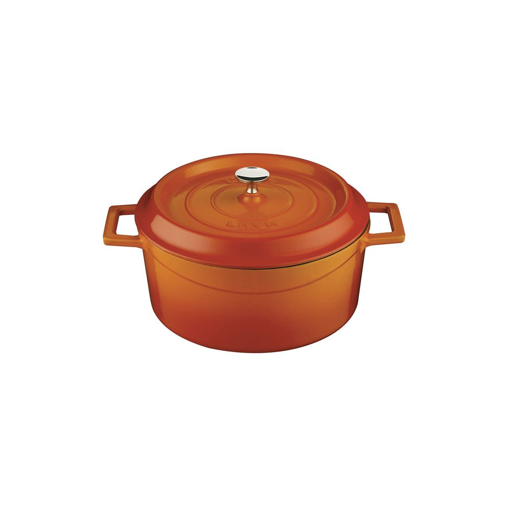 Lava TRENDY CASSEROLE-ROUND | 4.5lt | 240mm Ø ORANGE (Each)