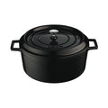 Lava TRENDY CASSEROLE-ROUND | 9.0lt | 320mm Ø BLACK (Each)
