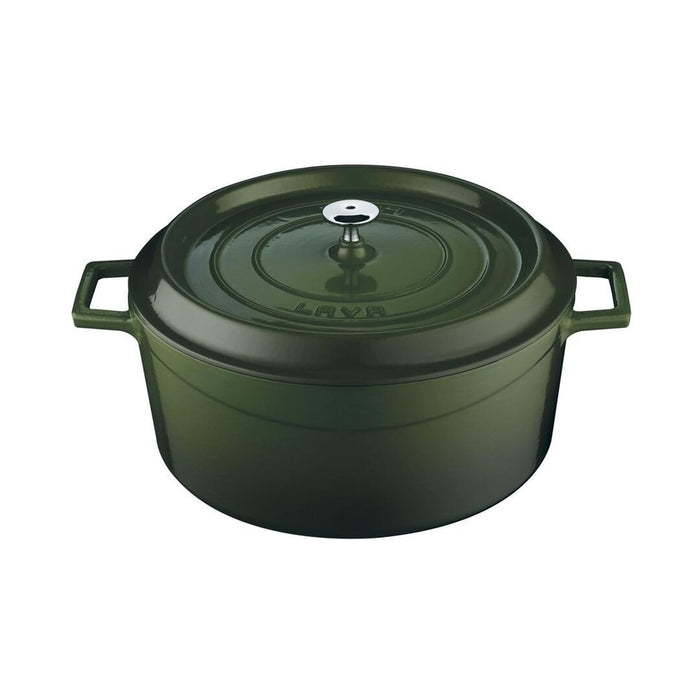Lava TRENDY CASSEROLE-ROUND | 9.0lt | 320mm Ø GREEN (Each)