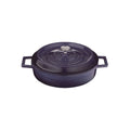 Lava TRENDY CASSEROLE-ROUND | LOW | 3.4lt | 280mm Ø PURPLE (Each)