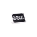 Chef Inox BUFFET SIGN- ACRYLIC w/S/S MAGNET PLATE "FULL CREAM MLK EA