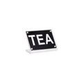 Chef Inox BUFFET SIGN- ACRYLIC w/S/S MAGNET PLATE "TEA" EA