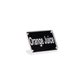 Chef Inox BUFFET SIGN- ACRYLIC w/S/S MAGNET PLATE "ORANGE JUICE" EA
