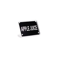 Chef Inox BUFFET SIGN- ACRYLIC w/S/S MAGNET PLATE "APPLE JUICE" EA