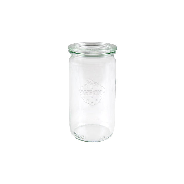 Weck CYLINDER GLASS JAR W/LID 340ml 60x130mm (975) [Box of 12]