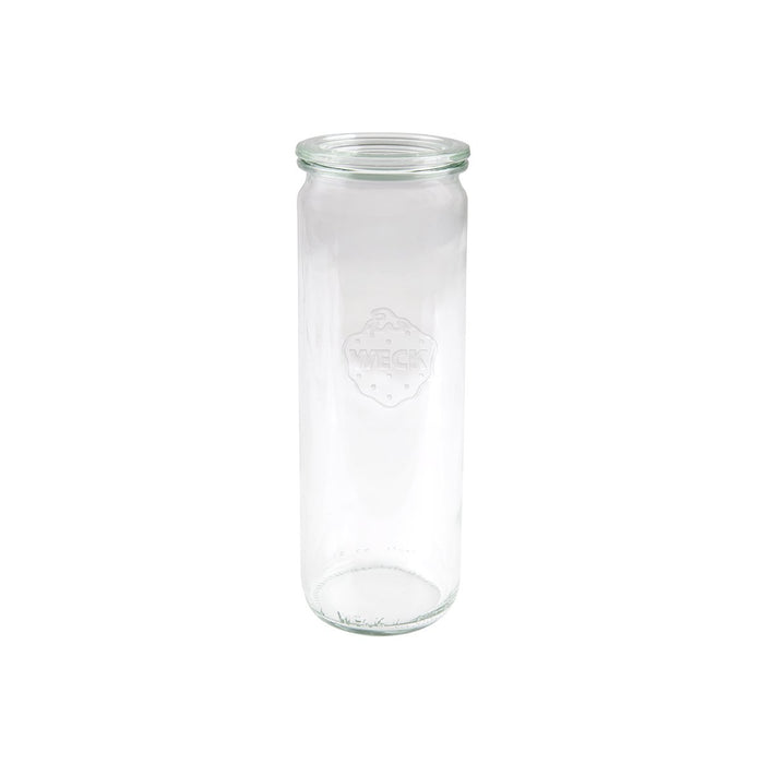 Weck CYLINDER GLASS JAR W/LID 600ml 60x210mm (905) X6