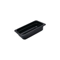Cater-Rax POLYCARBONATE PC FOOD PAN-1/3 SIZE 100mm BLACK (Each)