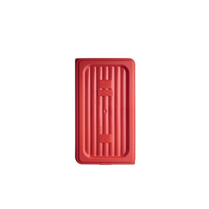 Gastroplast POLYPROPYLENE FOOD PAN COVER-PP | 1/3 SIZE RED (Each)
