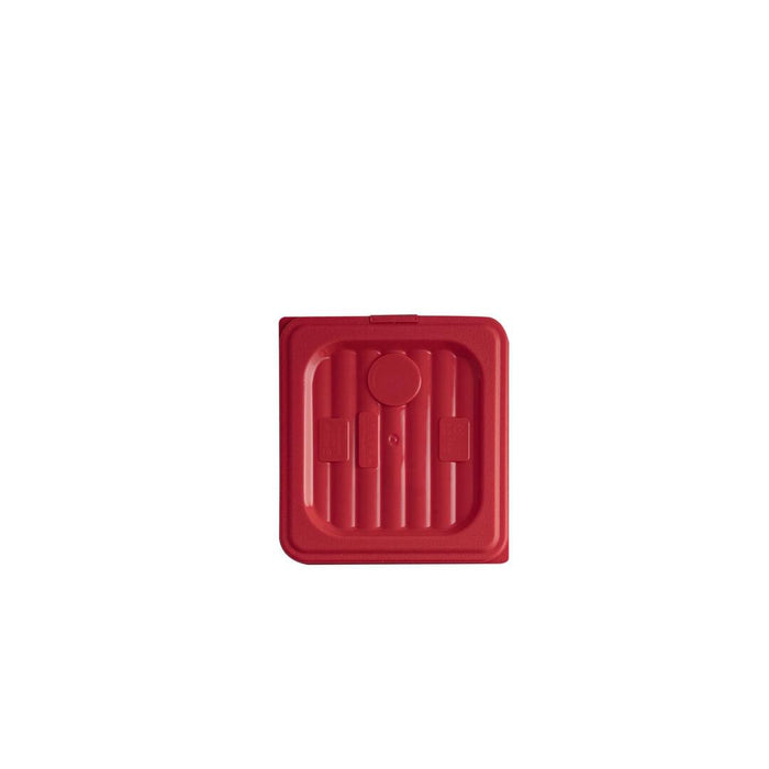 Gastroplast POLYPROPYLENE FOOD PAN COVER-PP | 1/6 SIZE RED (Each)