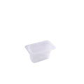 Gastroplast POLYPROPYLENE FOOD PAN-PP | 1/9 SIZE 100mm OPAQUE (Each)