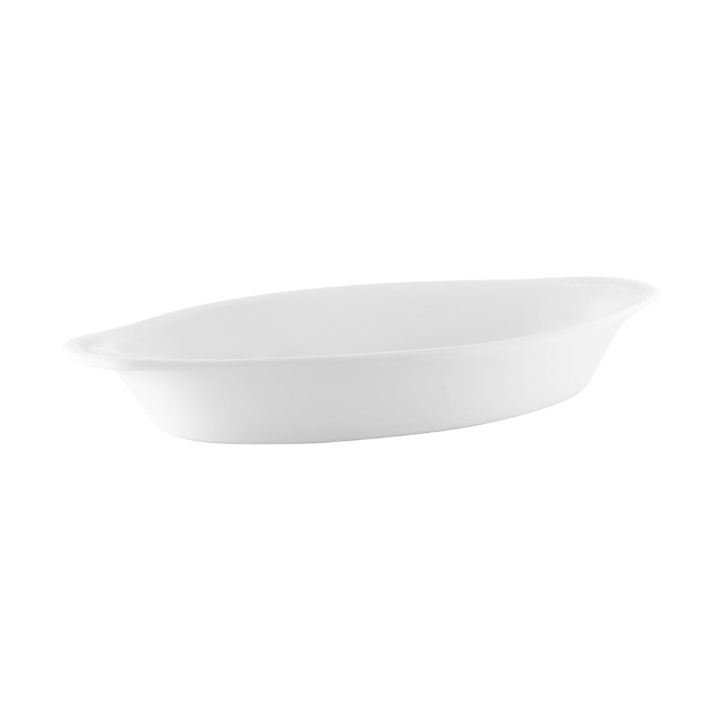 Vitroceram OVAL GRATIN DISH-295x155x/570ml WHITE EA