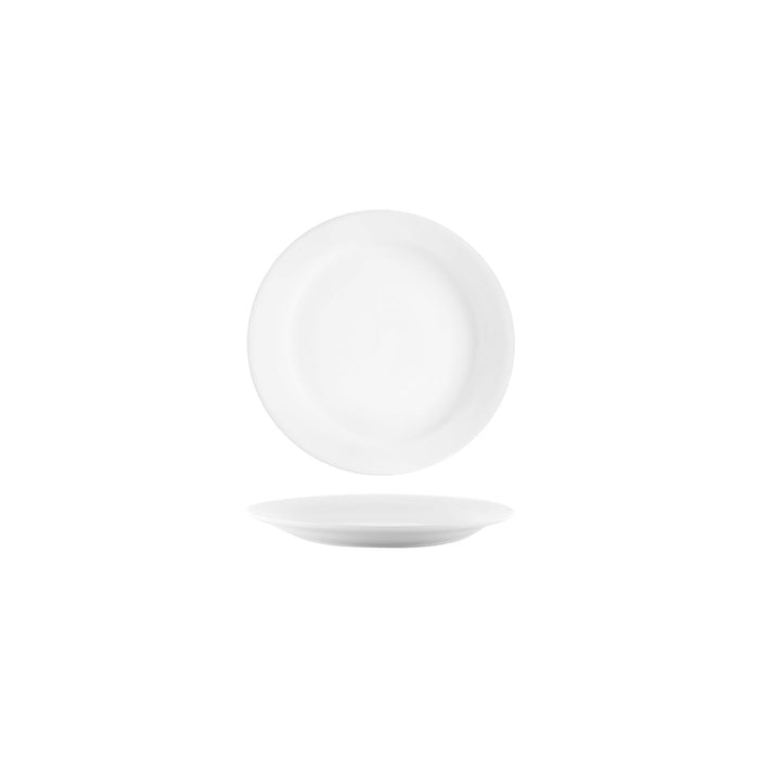 Vitroceram ROUND PLATE-160mm Narrow Rim WHITE EA