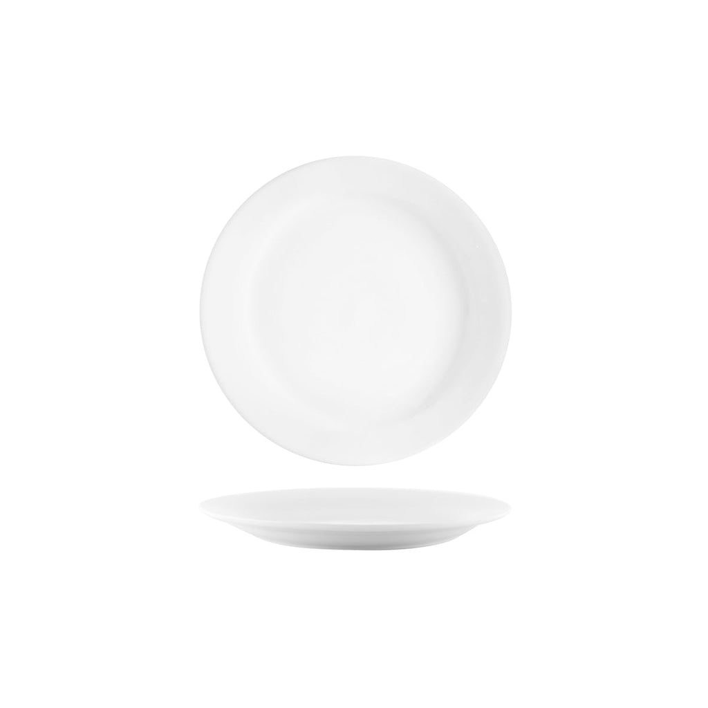 Vitroceram ROUND PLATE-180mm Narrow Rim WHITE EA