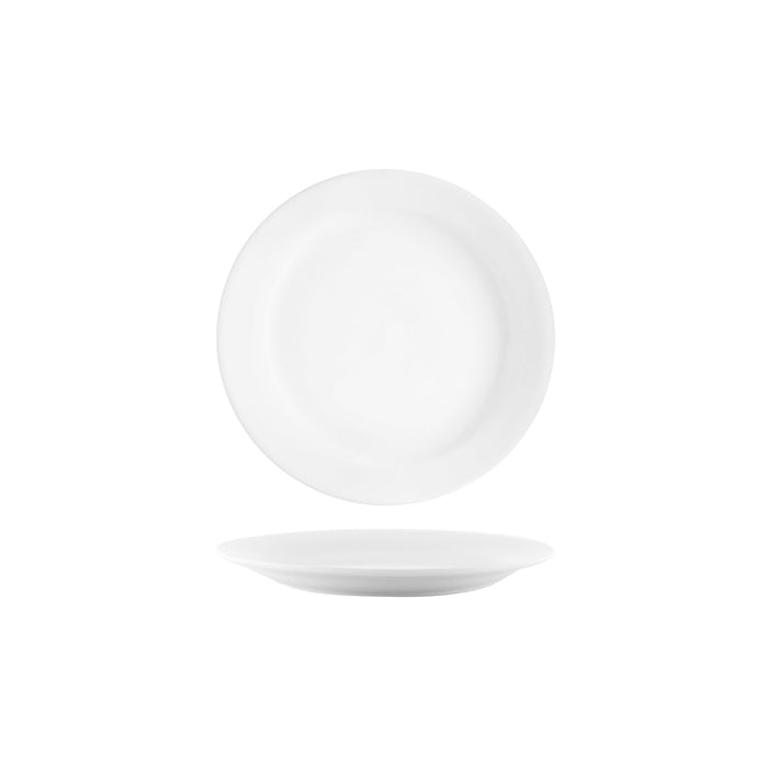 Vitroceram ROUND PLATE-180mm Narrow Rim WHITE EA