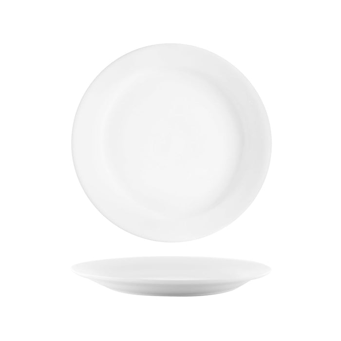 Vitroceram ROUND PLATE-230mm Narrow Rim WHITE EA