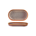 Tablekraft URBAN LOFT OVAL PLATTER 240x137x27mm AUBURN EA