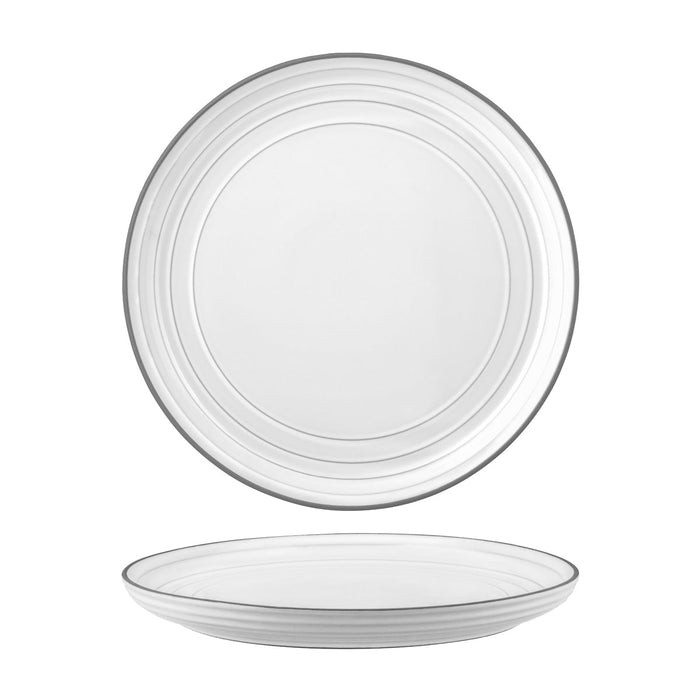 Tablekraft LINEA WHITE ROUND COUPE PLATE 280mm EA