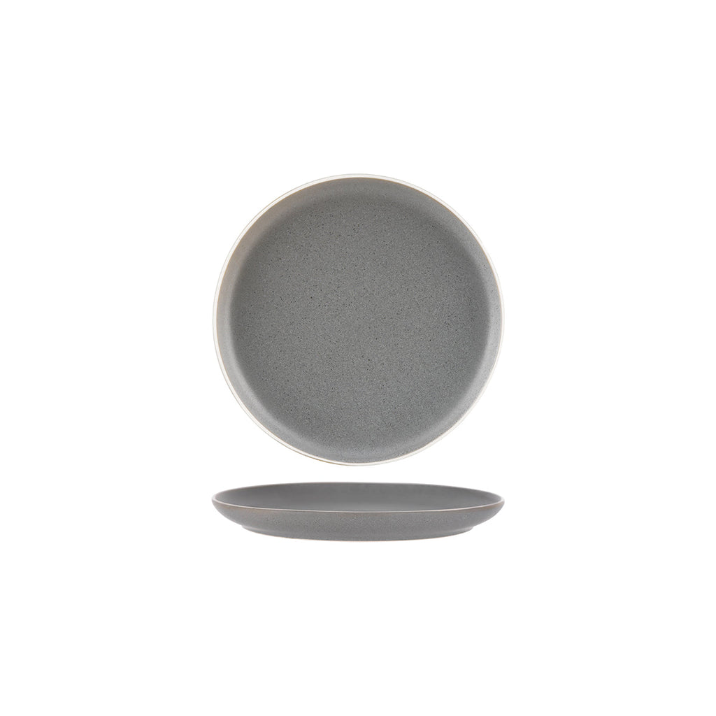Tablekraft URBAN ROUND COUPE PLATE GREY 200mm EA