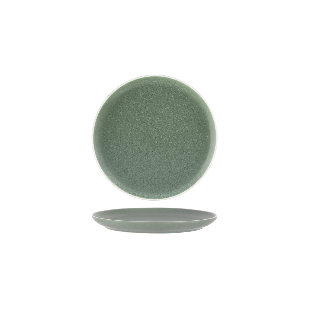 Tablekraft URBAN ROUND COUPE PLATE GREEN 200mm EA