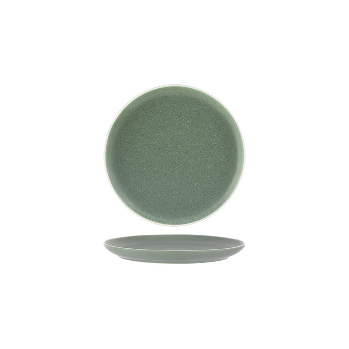 Tablekraft URBAN ROUND COUPE PLATE GREEN 200mm EA