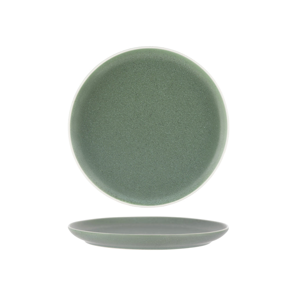 Tablekraft URBAN ROUND COUPE PLATE GREEN 265mm EA