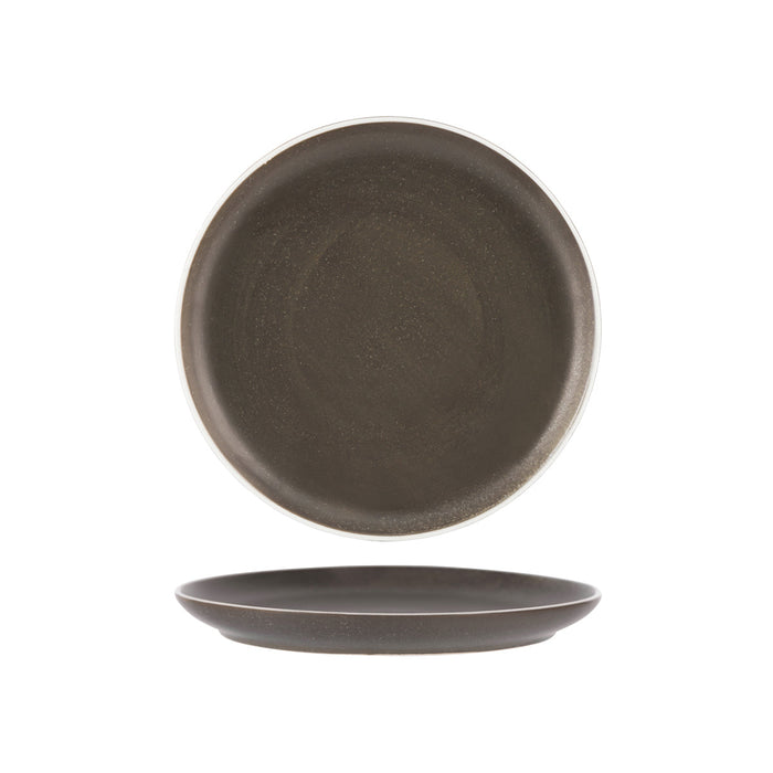 Tablekraft URBAN ROUND COUPE PLATE DARK GREY 265mm EA