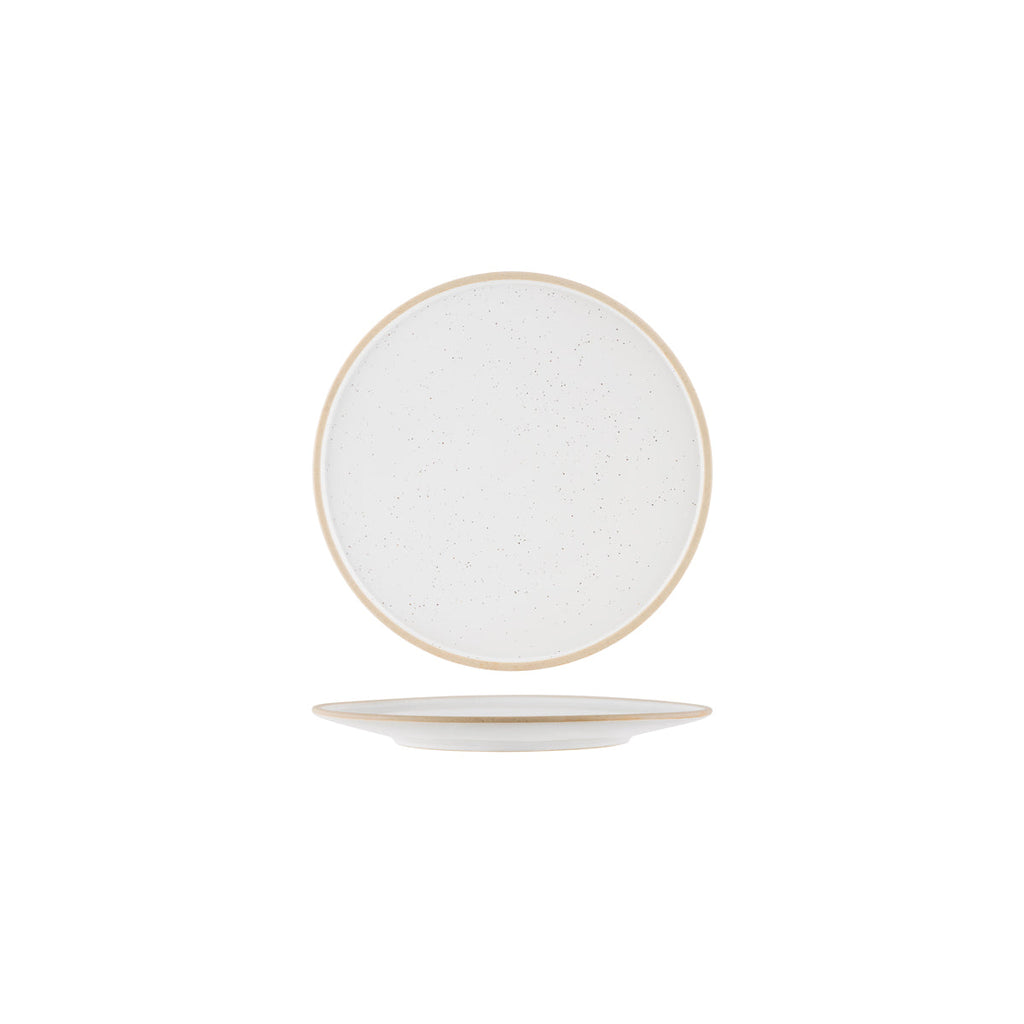 Tablekraft SOHO ROUND PLATE WHITE PEBBLE 200mm EA