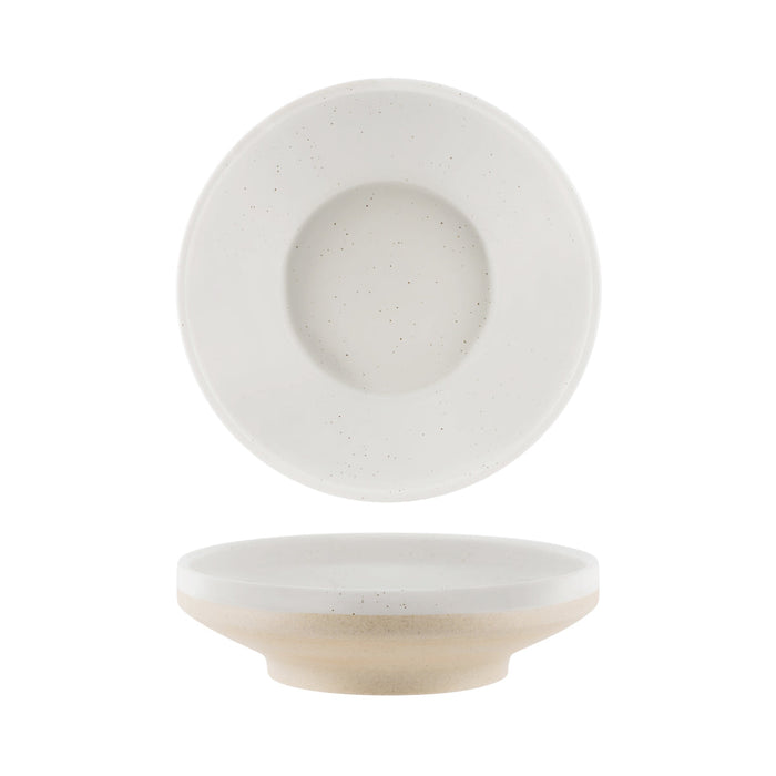 Tablekraft SOHO ROUND BOWL FOOTED WHITE PEBBLE 230x68mm EA