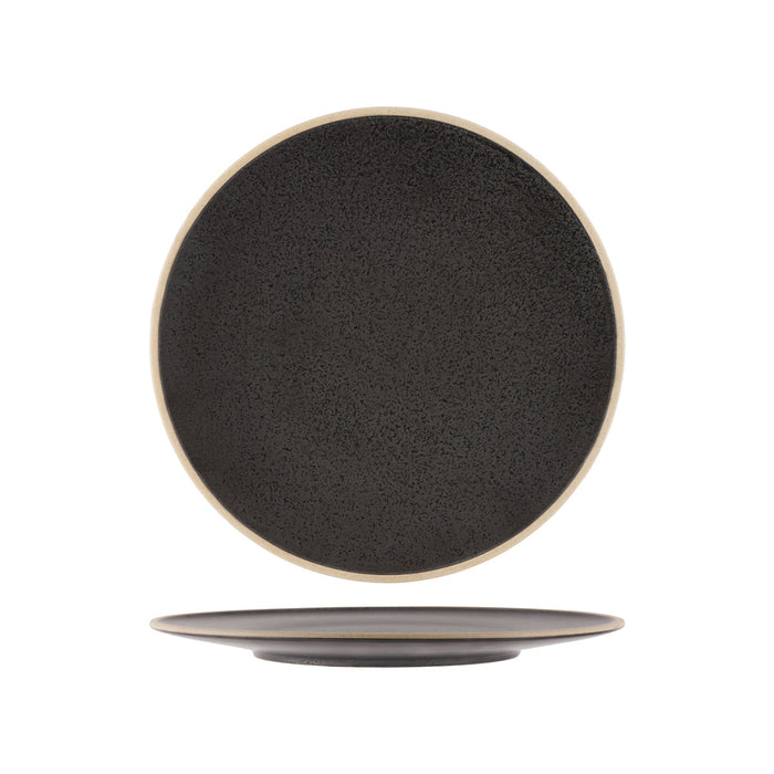 Tablekraft SOHO ROUND PLATE SPECKLE BLACK 285mm EA