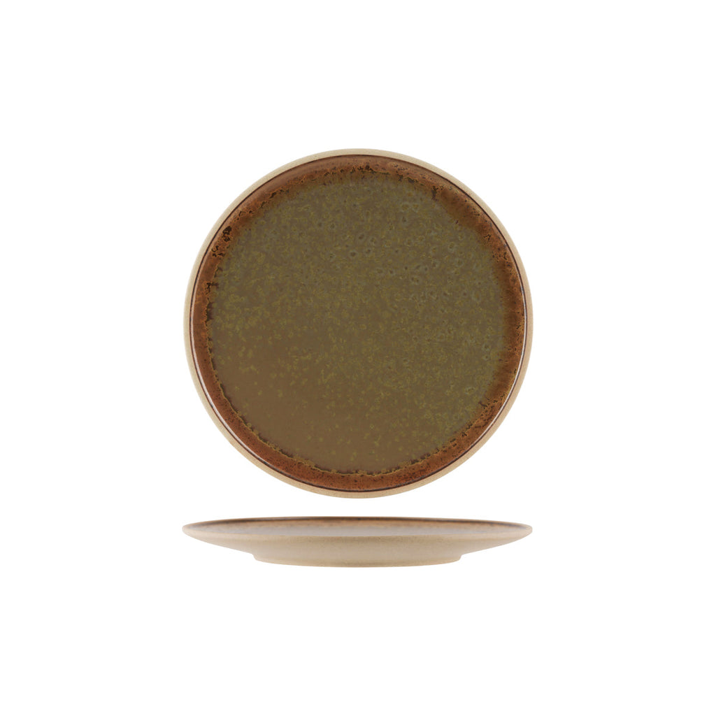 Tablekraft SOHO ROUND PLATE BURNT SIENNA  255mm EA