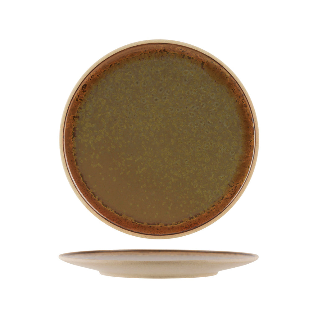 Tablekraft SOHO ROUND PLATE BURNT SIENNA  285mm EA