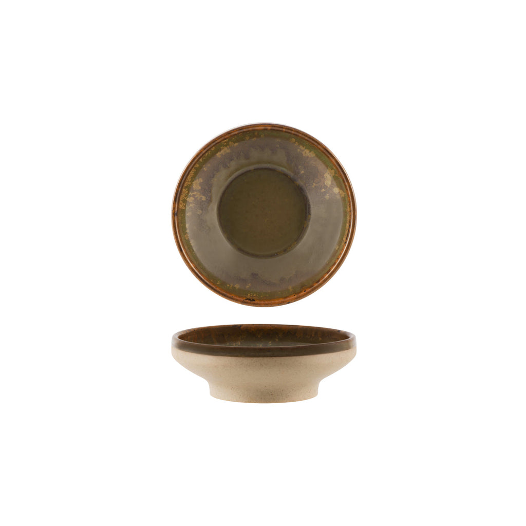 Tablekraft SOHO ROUND BOWL FOOTED BURNT SIENNA 153x50mm EA