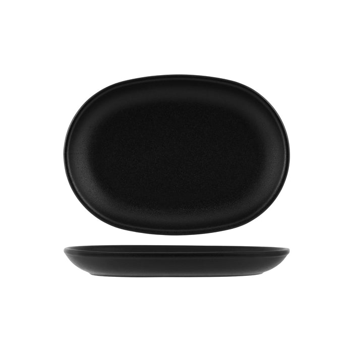 Tablekraft BLACK OVAL SERVING PLATTER-305x210mm EA
