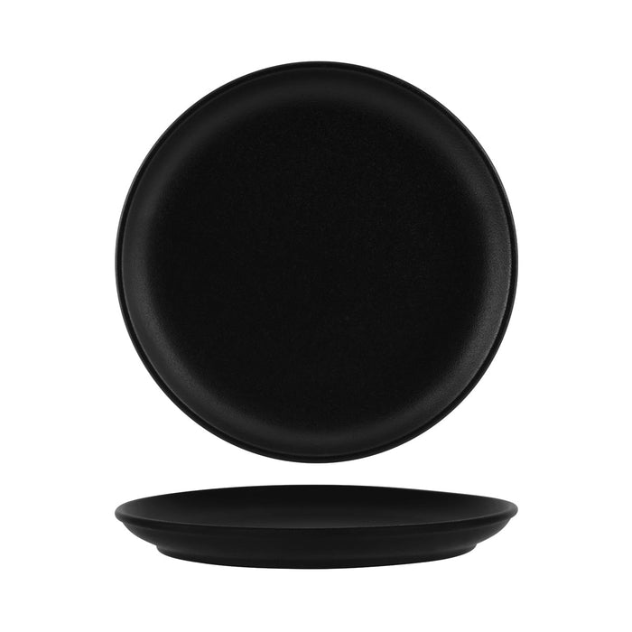Tablekraft BLACK ROUND COUPE PLATE 270mm EA