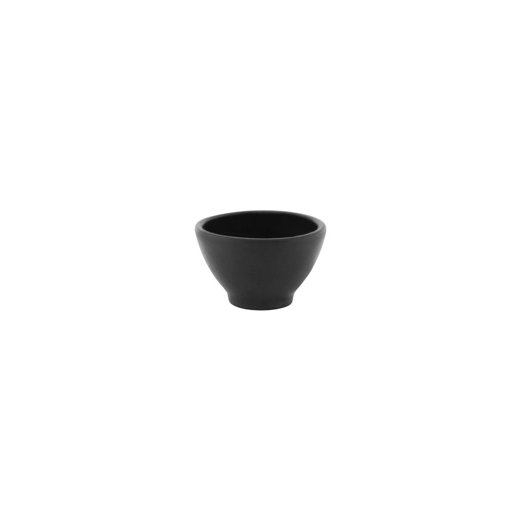 Tablekraft BLACK ROUND SAUCE DISH FOOTED 76x47mm EA