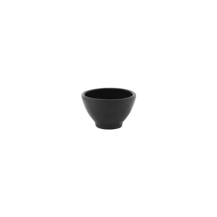 Tablekraft BLACK ROUND SAUCE DISH FOOTED 76x47mm EA