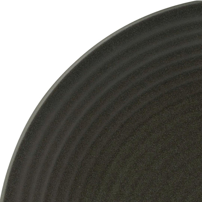 Zuma CHARCOAL ROUND COUPE RIBBED PLATE-310mm Ø  (x3)