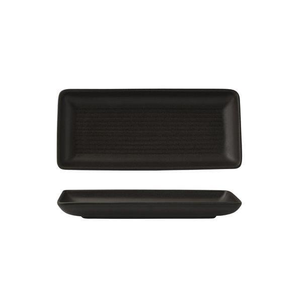 Zuma CHARCOAL RECT SHARE PLATTER-220x100mm  (x6)