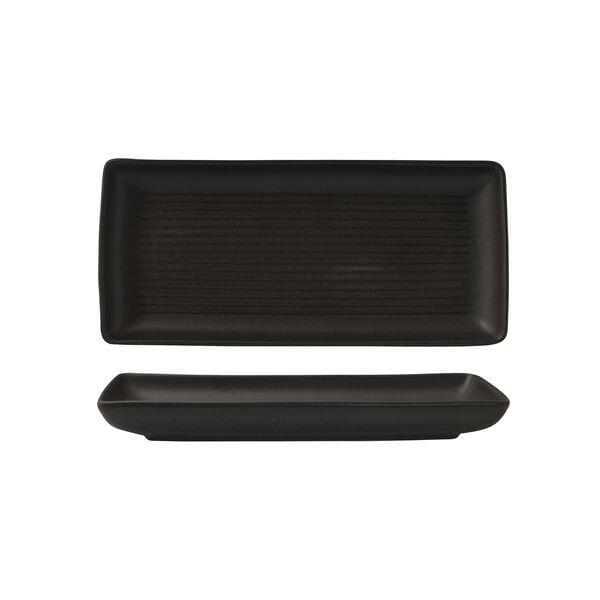Zuma CHARCOAL RECT SHARE PLATTER-250x125mm  (x6)