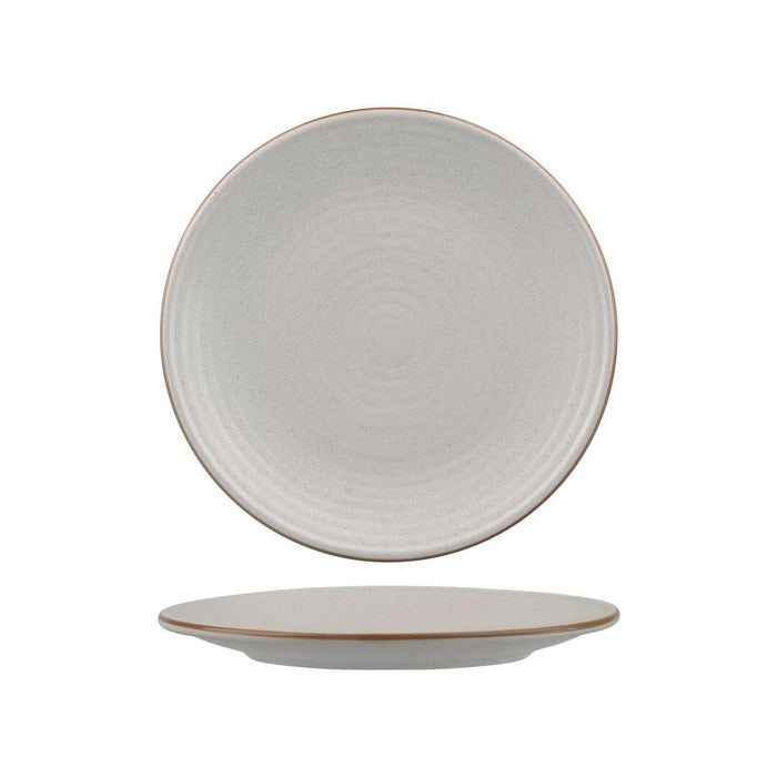 Zuma MINERAL ROUND COUPE RIBBED PLATE-210mm Ø  (x6)