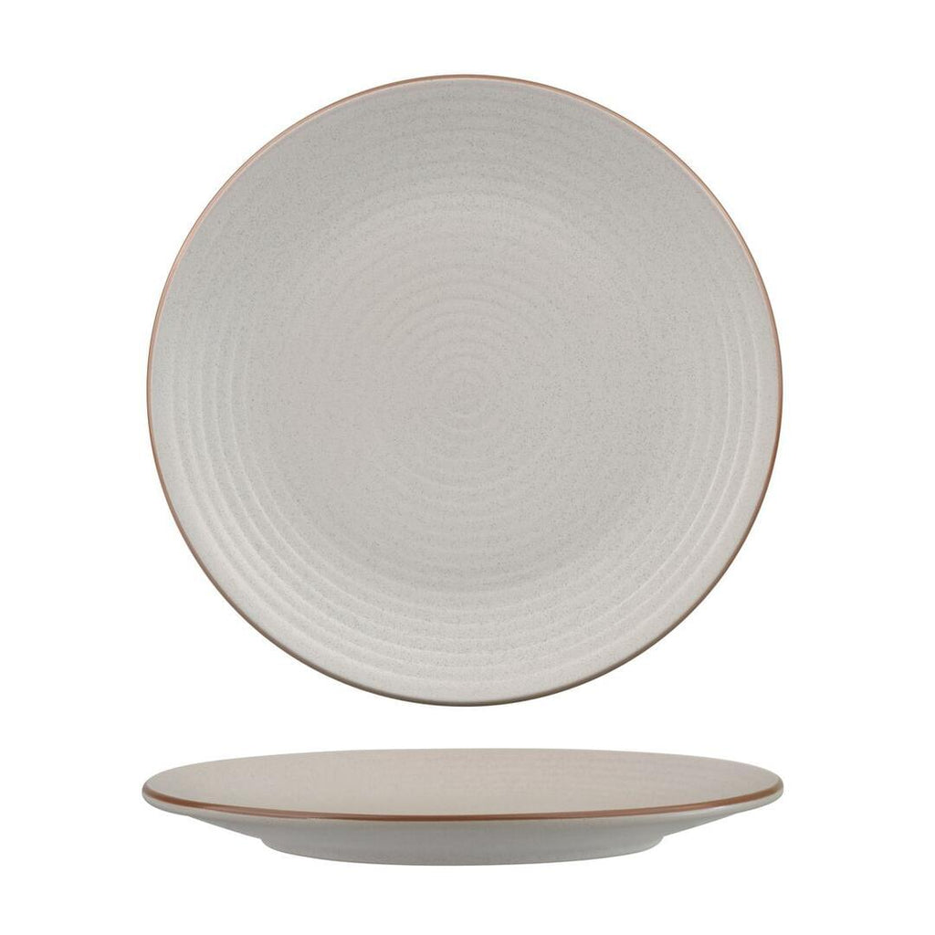 Zuma MINERAL ROUND COUPE RIBBED PLATE-265mm Ø  (Box of 6)