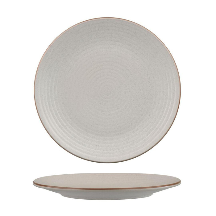 Zuma MINERAL ROUND COUPE RIBBED PLATE-265mm Ø  (Box of 6)