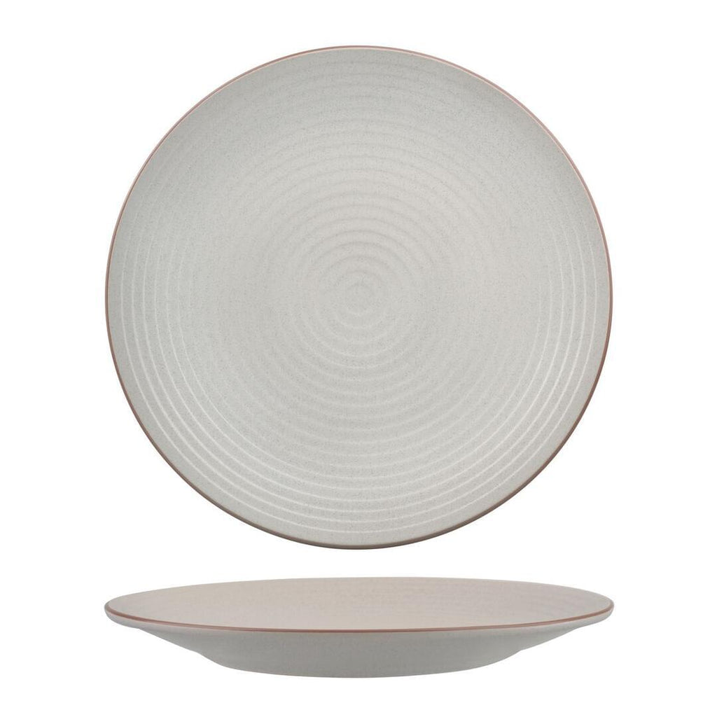 Zuma MINERAL ROUND COUPE RIBBED PLATE-310mm Ø  (x3)