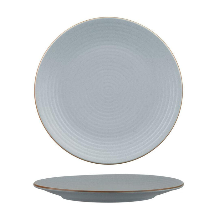 Zuma BLUESTONE ROUND COUPE RIBBED PLATE-265mm Ø  (x6)