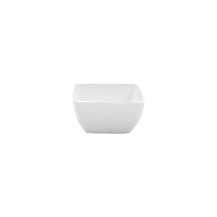 Ryner Melamine  ROUNDED SQUARE BOWL-130x130x70mm WHITE (x12)