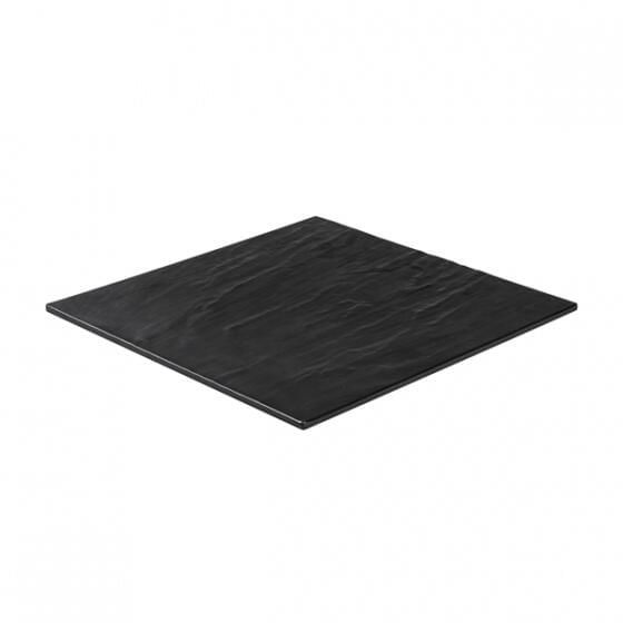 Ryner Melamine TAROKO SQUARE FLAT PLATTER-368x368mm BLACK (x6)