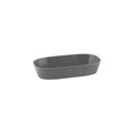 Ryner Melamine PEBBLE RECT DISH-1/3 SIZE, 65mm DEEP   STONE GREY (x3)