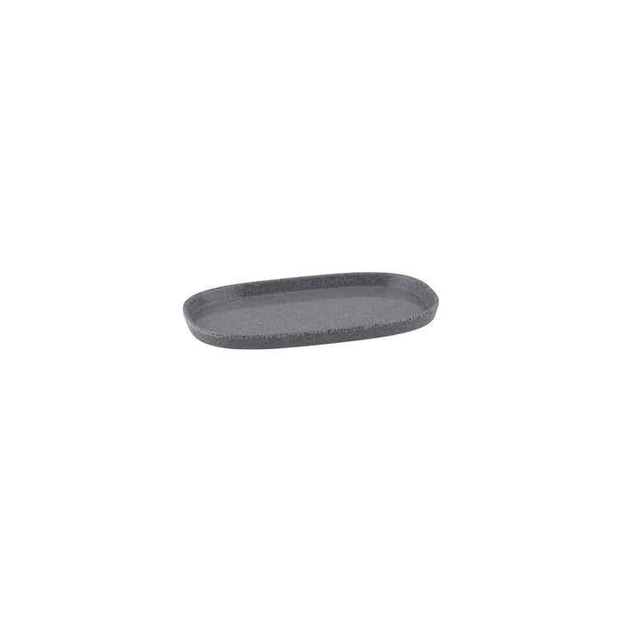 Ryner Melamine PEBBLE RECT DISH-1/3 SIZE, 20mm DEEP   STONE GREY (x6)