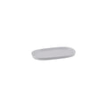 Ryner Melamine PEBBLE RECT DISH-1/4 SIZE, 20mm DEEP   STONE WHITE (x6)