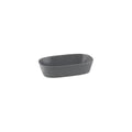 Ryner Melamine PEBBLE RECT DISH-1/4 SIZE, 65mm DEEP   STONE GREY (x3)